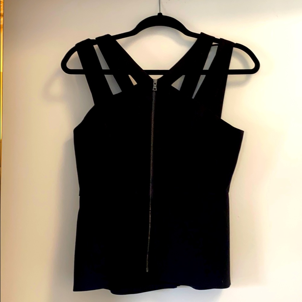 BCBG peplum top